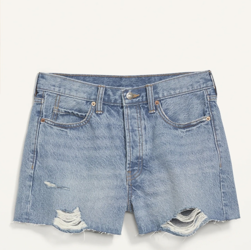 Old Navy High Waisted Button-fly Denim Shorts Plus Size 20